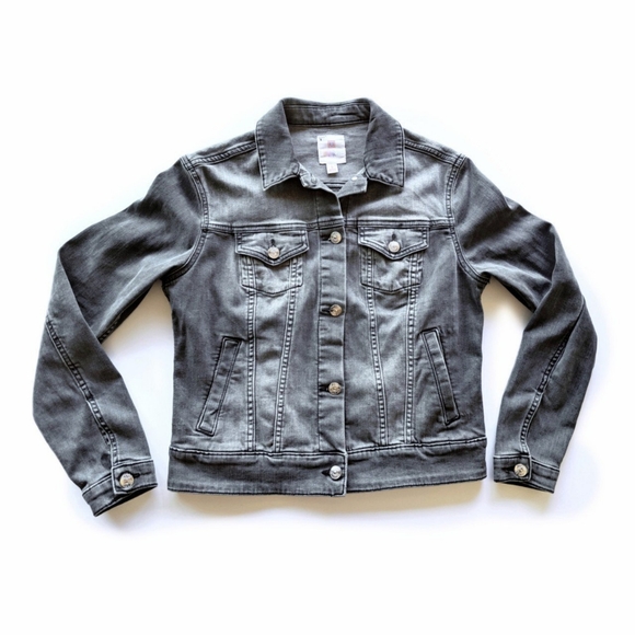 Dark Grey Lularoe Jean Jacket! - Picture 1 of 4